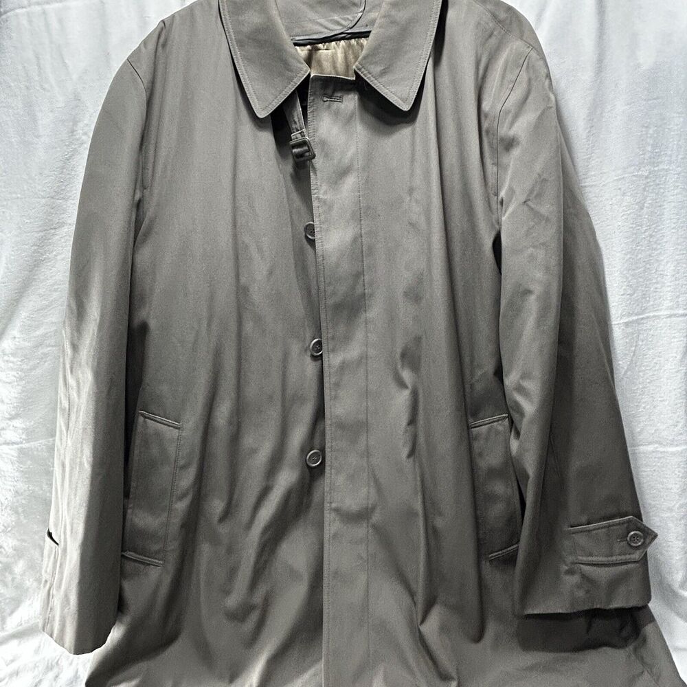 Men’s Millennium Collection Trench Coat w/Dupont Thermolite Insulation Size 48 L